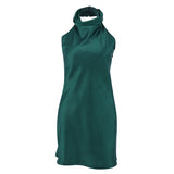 Satin Halter Dress
